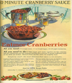 Eatmor Cranberries Thanksgiving advertising