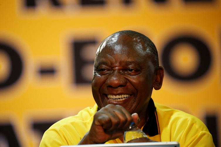 Cyril Ramaphosa, the new president of South Africa’s governing party, the ANC, and potentially the country’s future president. Reuters/Siphiwe Sibeko