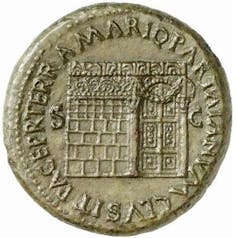  Shrine of Janus as depicted on a coin of the emperor Nero