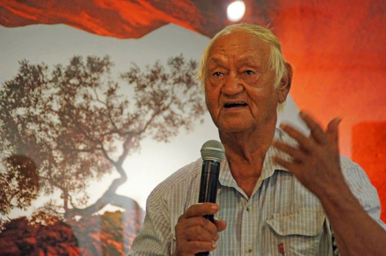 Uncle Bill Yidumduma Harney, Senior Wardaman Elder. (Jayne Nankivell, Author provided)