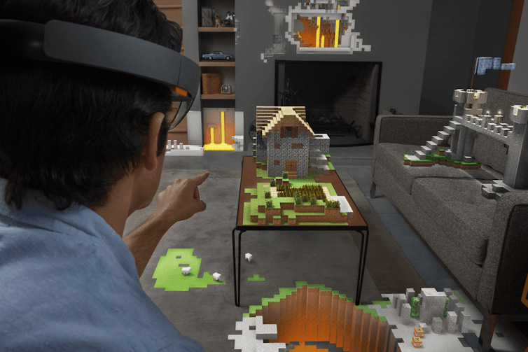Minecraft Augmented Reality using HoloLens