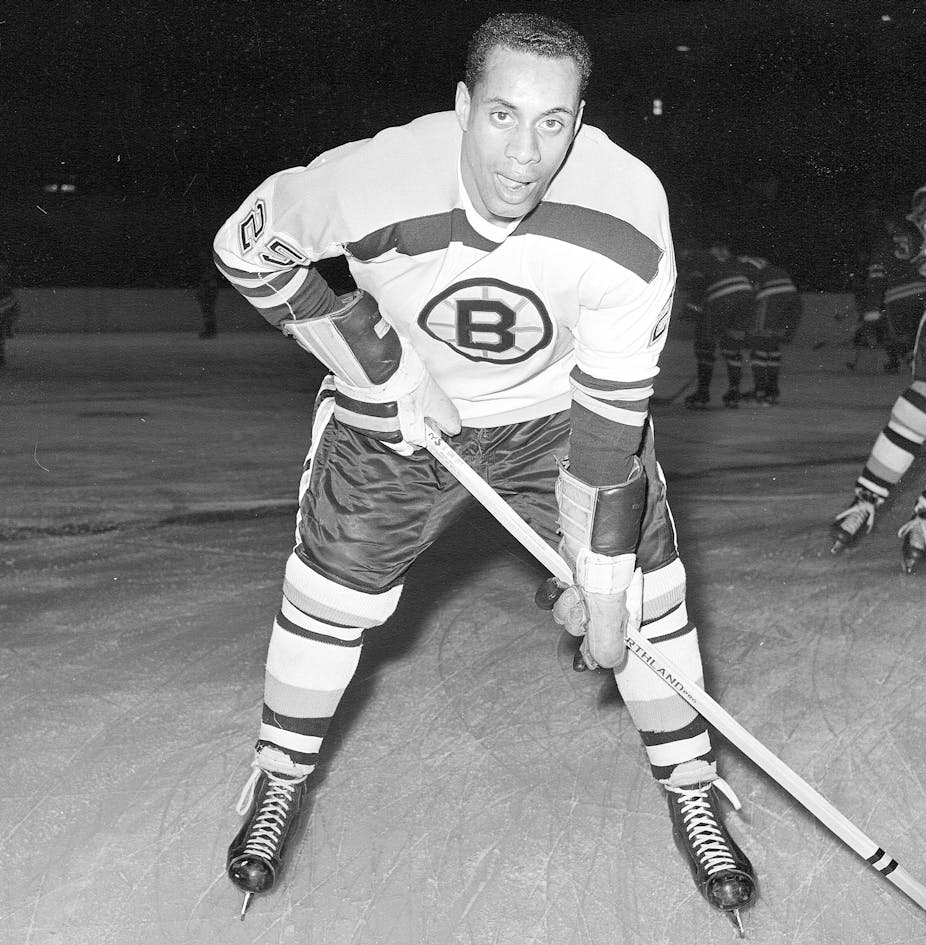 Blind in one eye, Willie O’Ree became the first black player in the National Hockey League