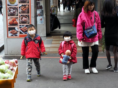 Image result for children with face masks asian cities