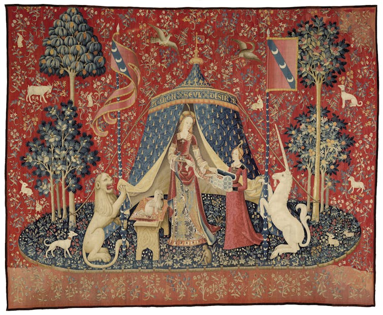Explainer: the symbolism of The Lady and the Unicorn tapestry cycle