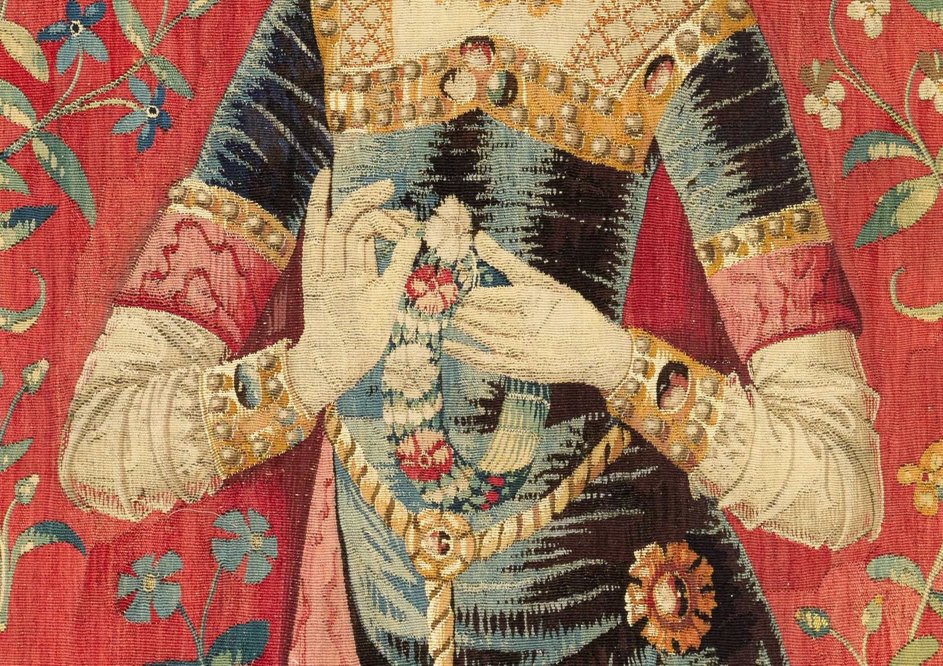 Lady of 2024 unicorn tapestry