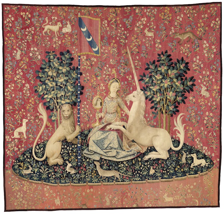 Explainer: the symbolism of The Lady and the Unicorn tapestry cycle