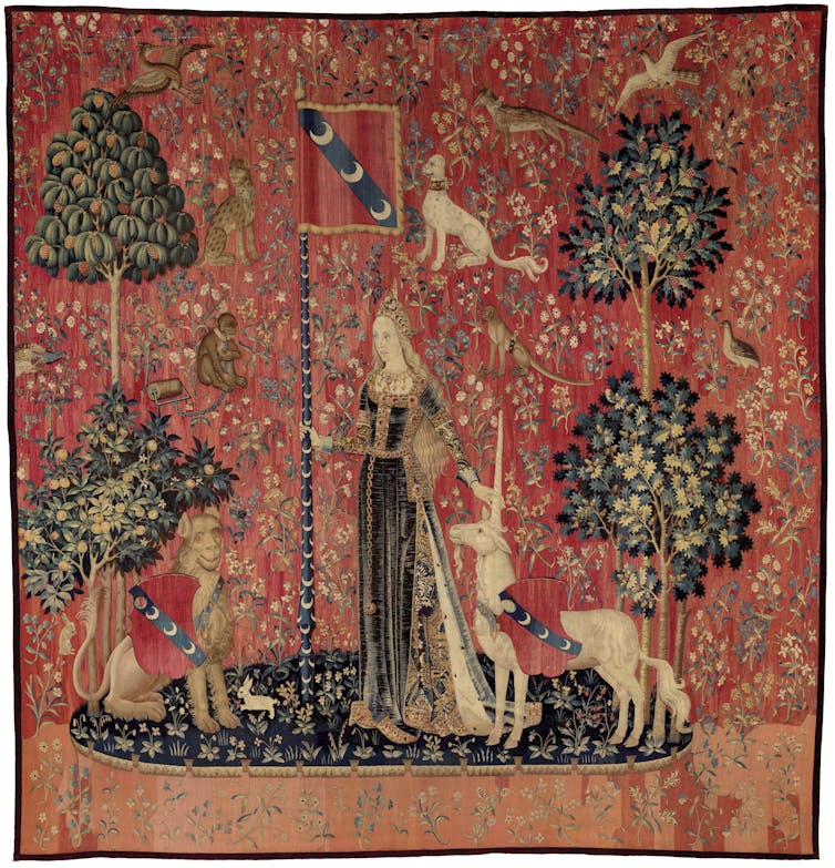 Explainer: the symbolism of The Lady and the Unicorn tapestry cycle