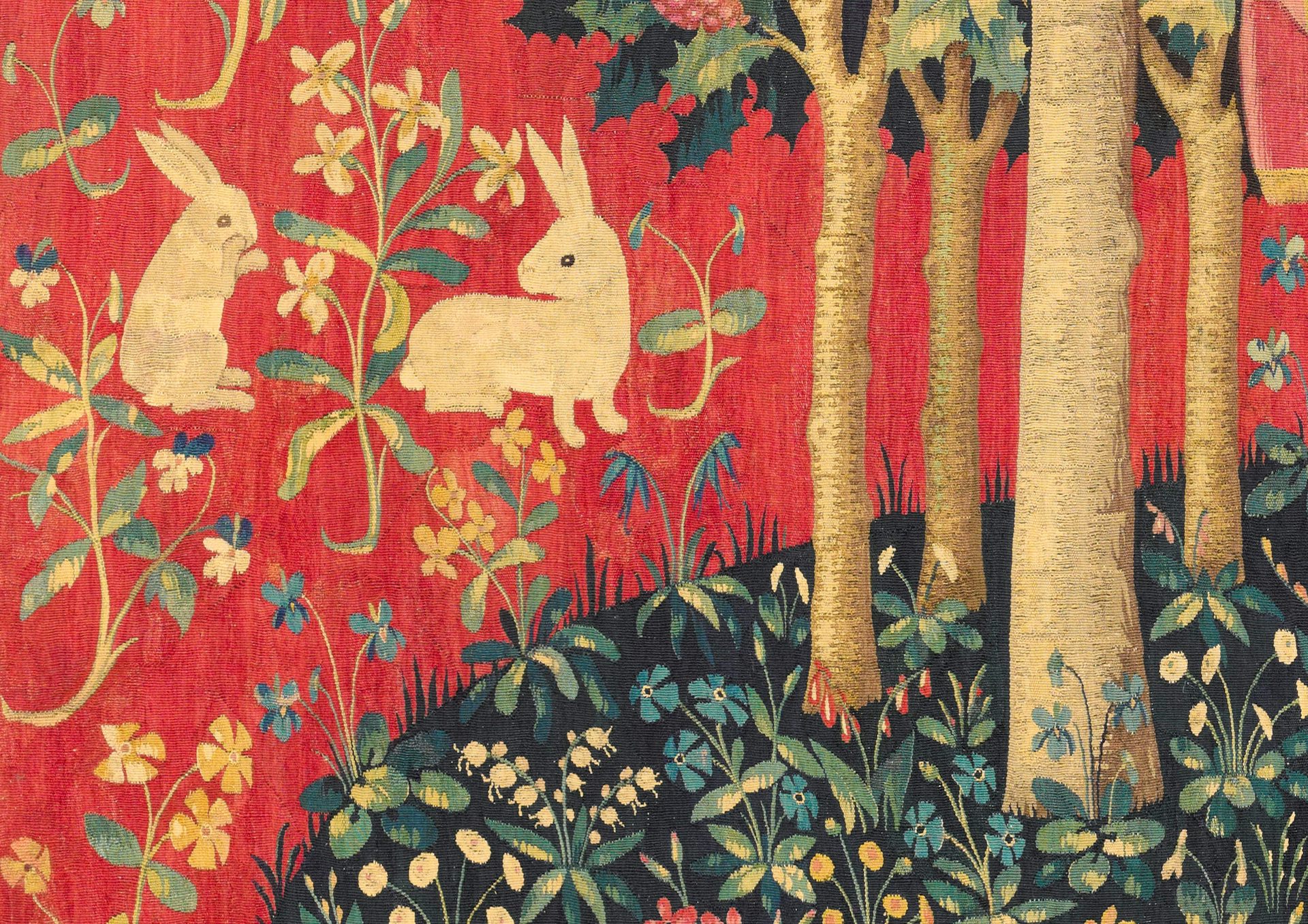 Medieval tapestry lady cheap and the unicorn