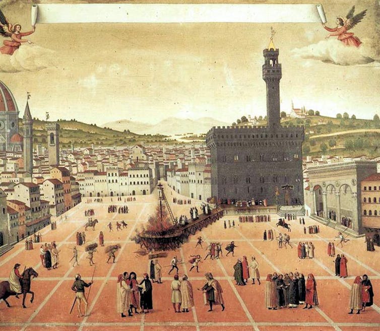 The Execution of Savonarola and Two Companions at Piazza della Signoria