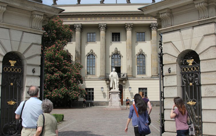 Entrance of Humboldt University in Berlin.