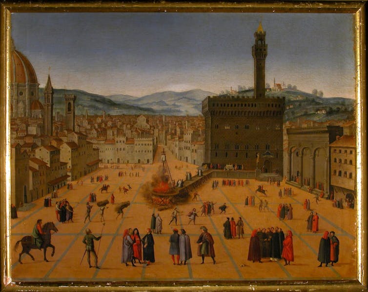 The Execution of Savonarola and Two Companions at Piazza della Signoria