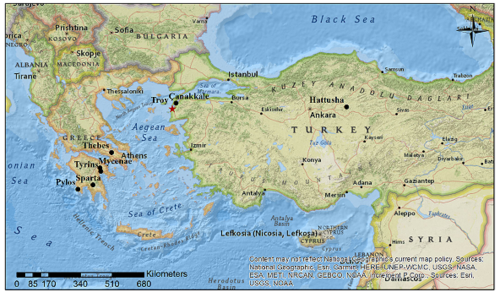 Ancient Greece Map Troy Fall Of Troy: The Legend And The Facts Ancient Greece Map Troy Fall Of Troy: The Legend And The Facts