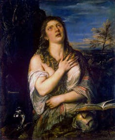 Titian Penitent Magdalene, circa 1565