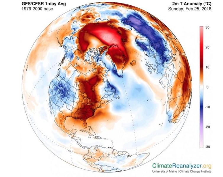 The freak warm Arctic weather is unusual, but getting less so