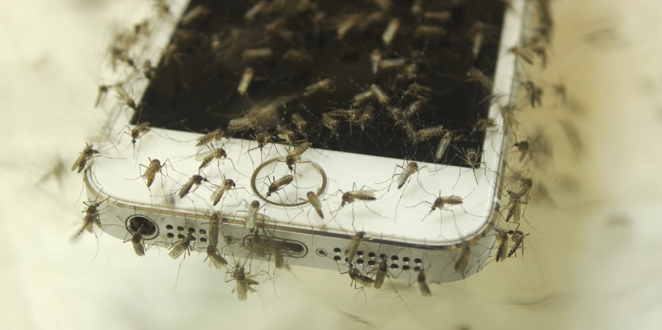 The buzz from your smartphone won't stop mosquito bites