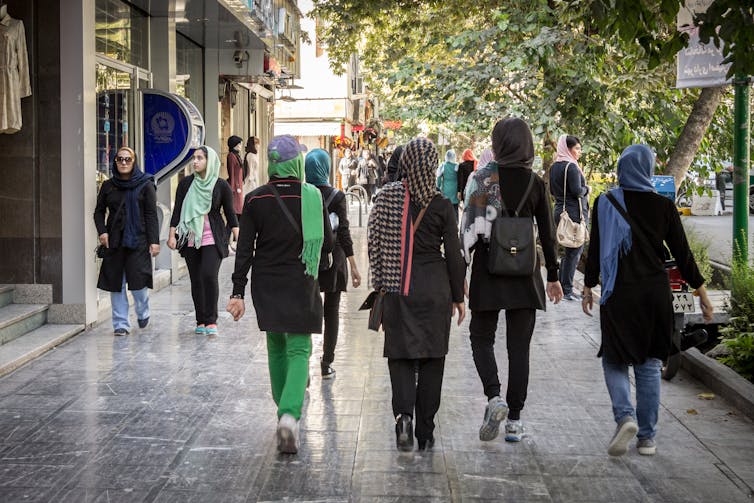 Women walking in the streets of Isfahan, Iran, in August 2016. (Shutterstock)
