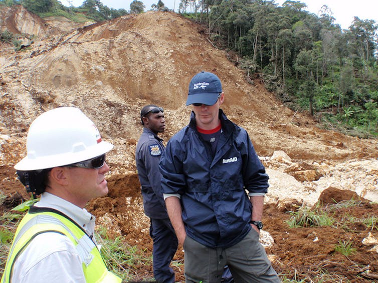 A 2012 landslide in the southern highlands of Papua New Guinea.  dfataustralianaid/flickr, CC BY