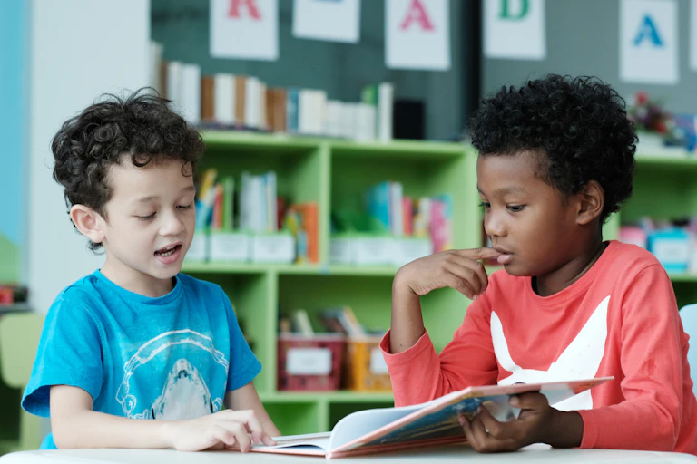 Boy Practicing Reading Enjoyment of reading, not mechanics of reading, can improve literacy ...