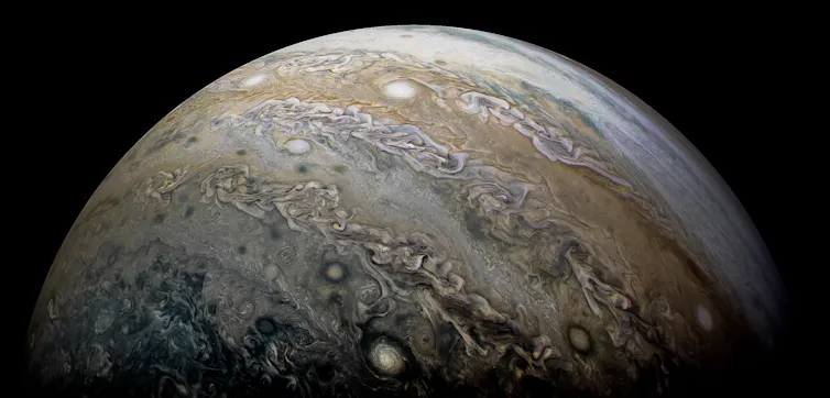 Jupiter: scientists spot pentagon pattern of cyclones – and unlock secrets of the planet's interior