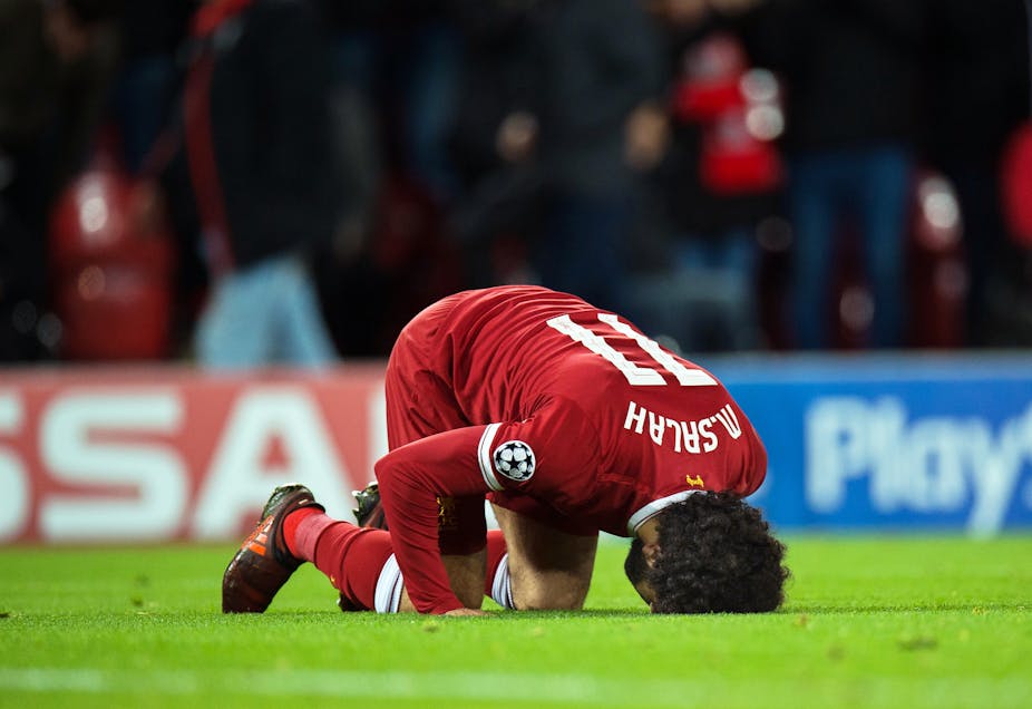 Mohamed Salah Liverpool celebration goal