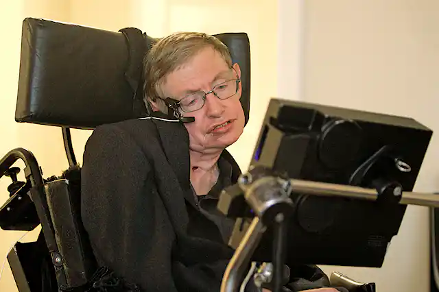 Computer Hawking Stephen Hawking as accidental ambassador for assistive technologies