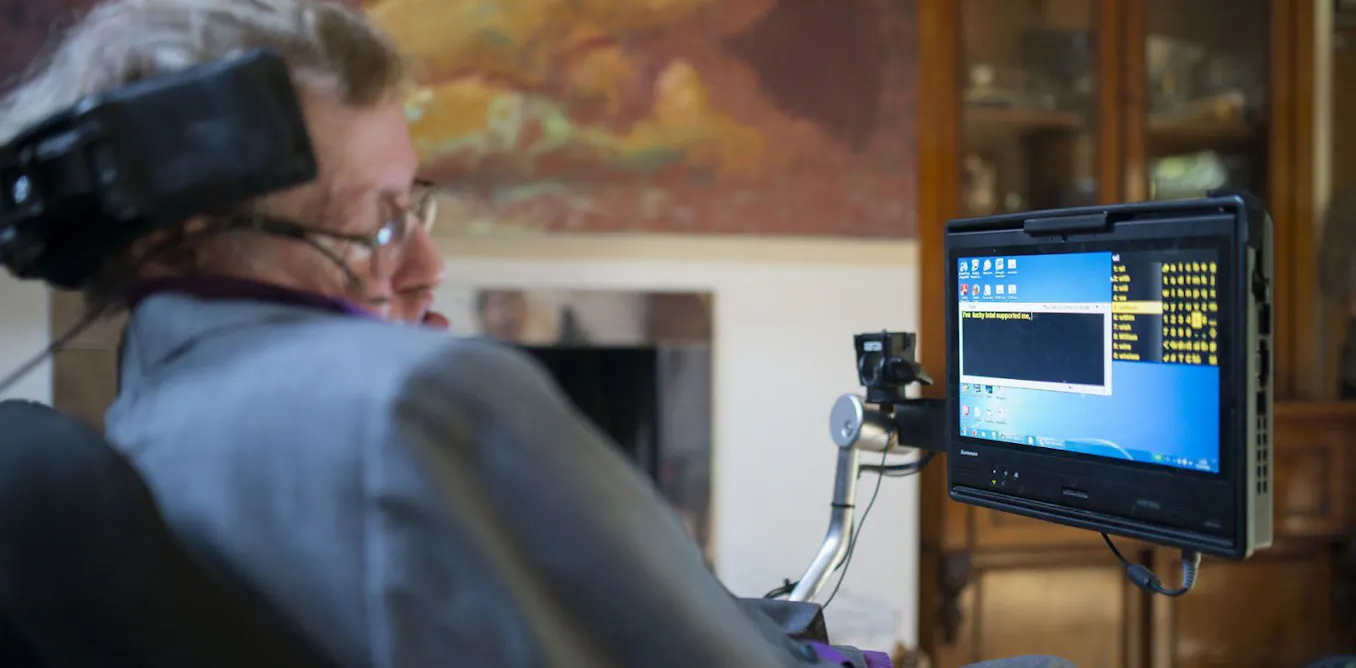 Stephen Hawking Computer Screen The technology that gave Stephen Hawking a voice should be accessible ...