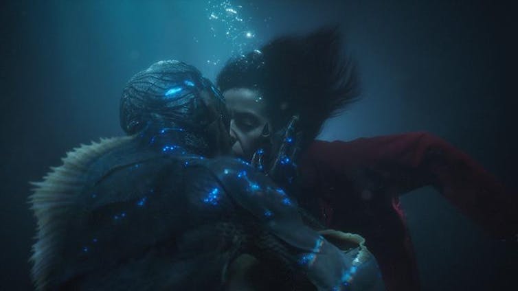 The Shape of Water is an unconventional love story between a mute woman and a sea creature