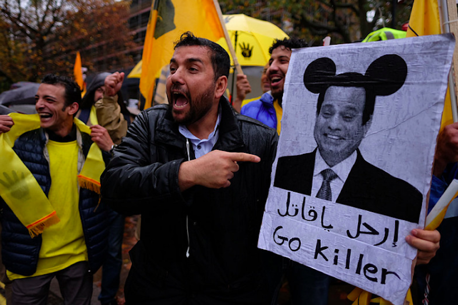 Image result for egyptian demonstrations against al sisi