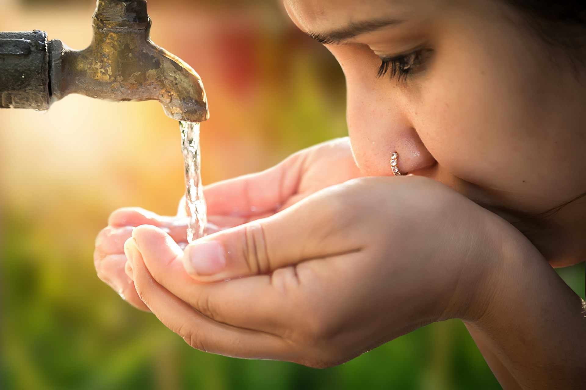 drinking sink water