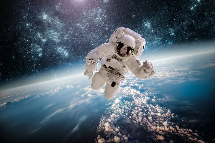 A lack of load causes back problems for astronauts. Andrey Armyagov/Shutterstock.com