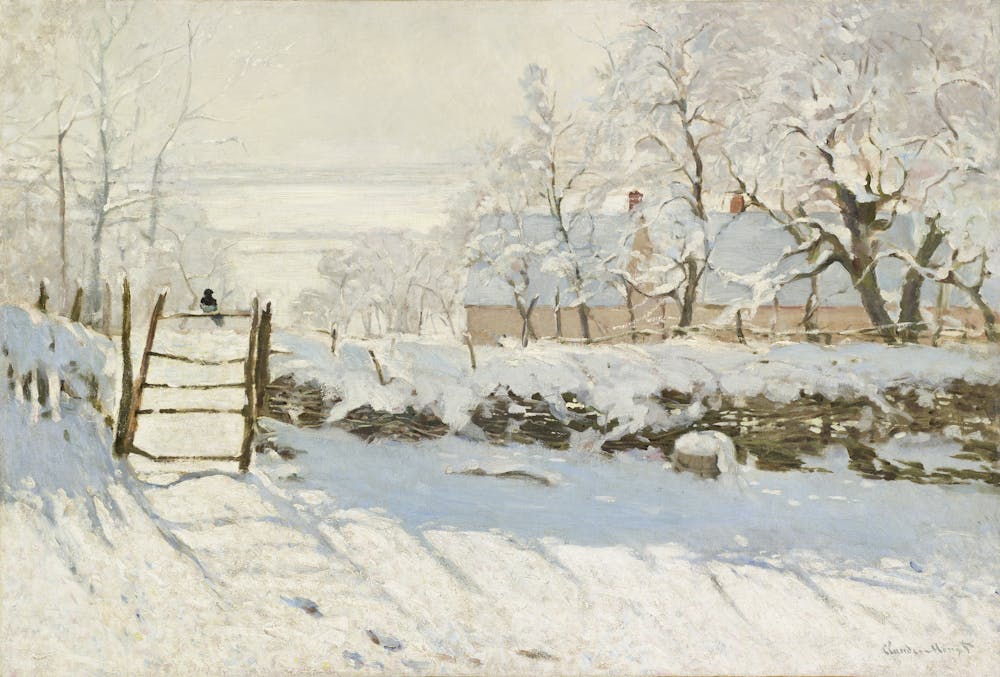 In The Magpie Monet Found All The Colour In A Snowy Day