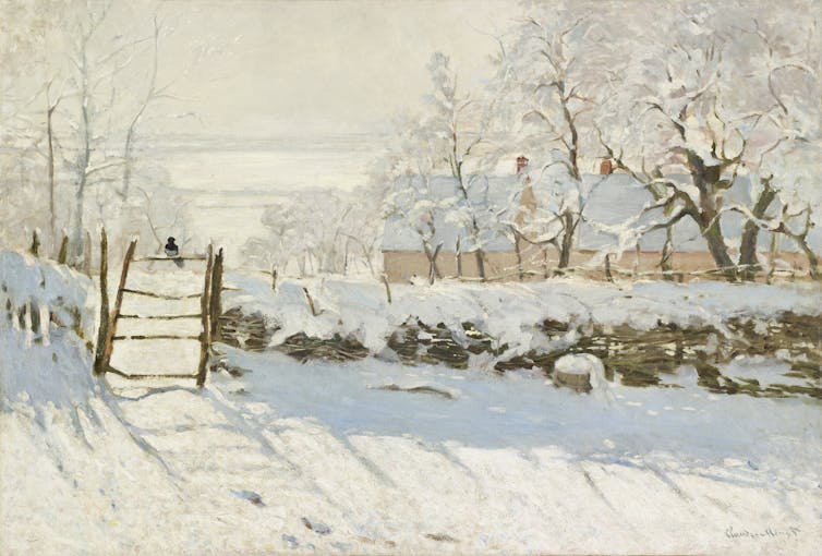 In The Magpie, Monet found all the colour in a snowy day