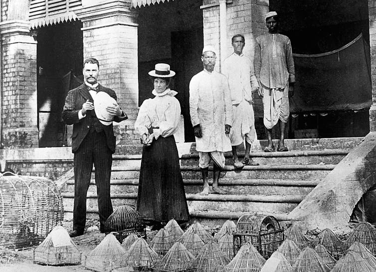 Ronald Ross at his lab in Calcutta, 1898. Credit: Wellcome Collection, CC BY