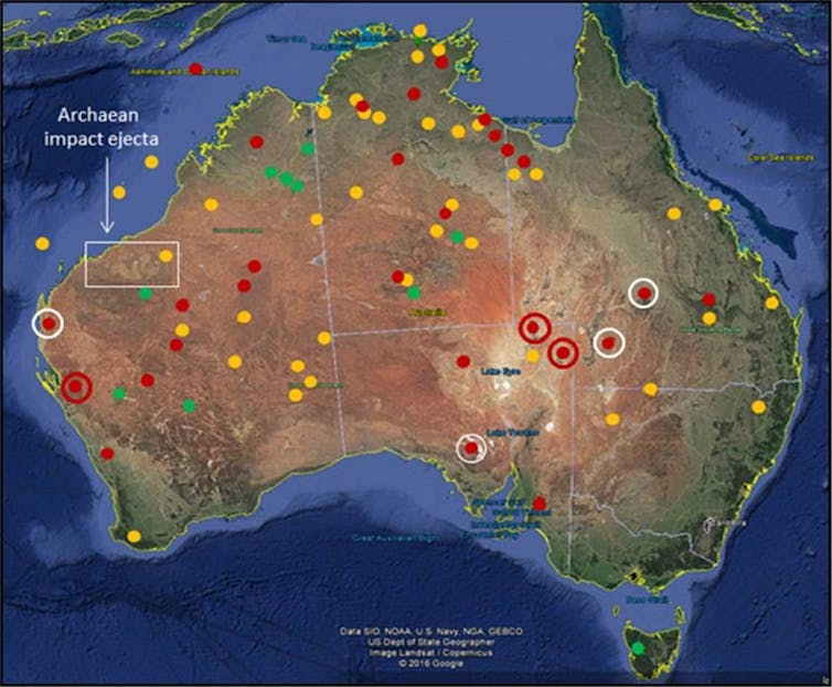 how asteroids made an impact on Australia