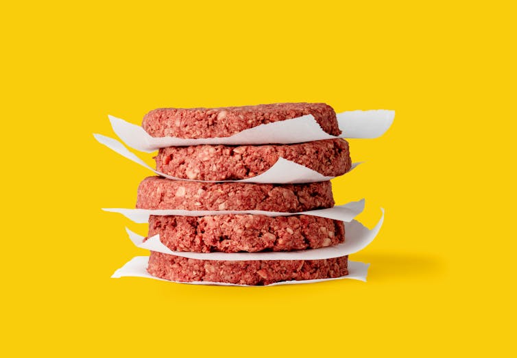 The Impossible Burger is a plant-based burger made from wheat, coconut oil, potatoes and heme. (Impossible Foods)