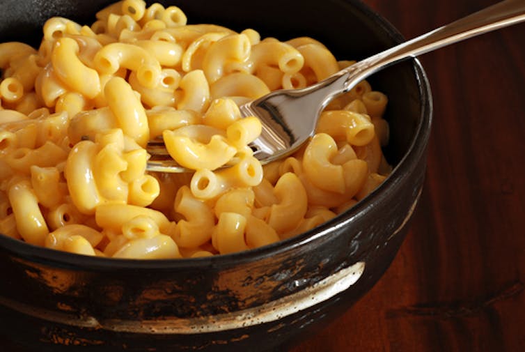 CARBO LOADING. When stressed, many people turn to comfort food, be it macaroni and cheese or chocolate cake. Marie C Fields/Shutterstock.com