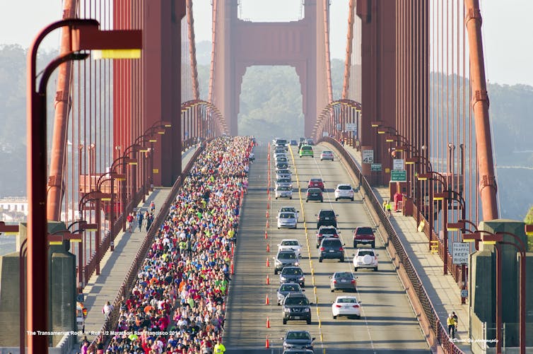 Exercise, like running the New York marathon as in this picture, boost your immune system.