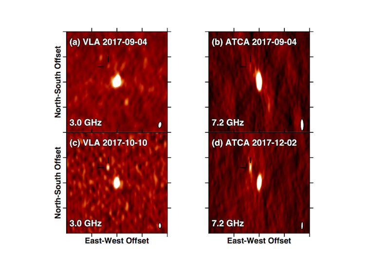 Signals from a spectacular neutron star merger that made gravitational waves are slowly fading away