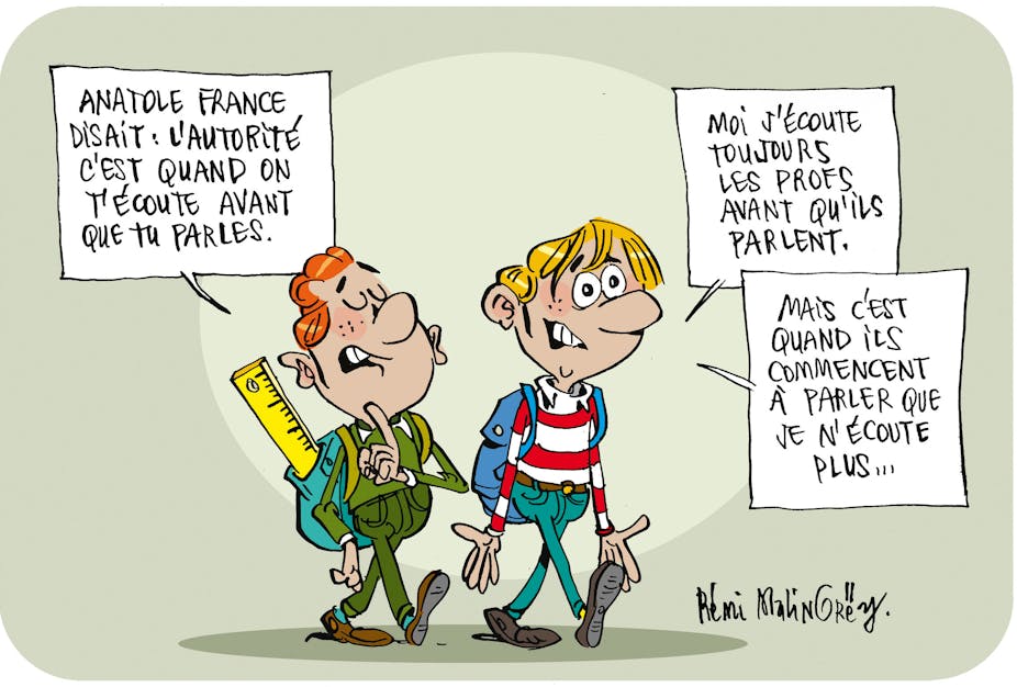 L Autorite En Salle De Classe