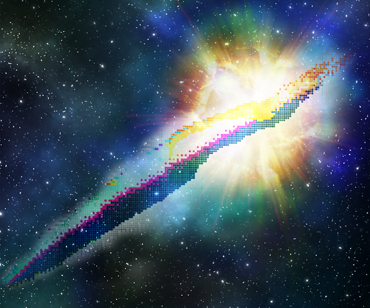 Stars and other astronomical bodies in our galaxy. Photo: Erin O’Donnell, CC BY-ND Artemis Spyrou, Michigan State University and Hendrik Schatz, Michigan State University