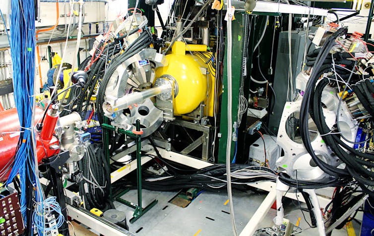 Photo of nuclear physics equipment at MSU. Photo credit National Superconducting Cyclotron Laboratory.