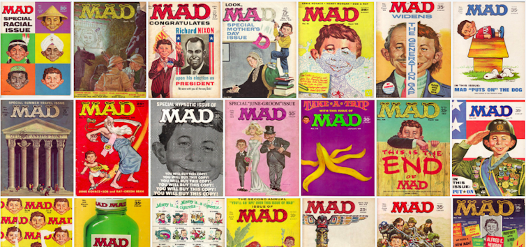 MAD. The magazine taught its readers to never swallow what they’re served. Nick Lehr/The Conversation via Jasperdo, CC BY-NC-ND 