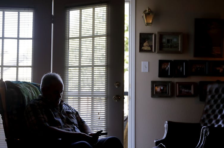 Kyle Graves, who struggles with opioid addiction, at home in Franklin, Tenn., June 7, 2017. (AP Photo/David Goldman)