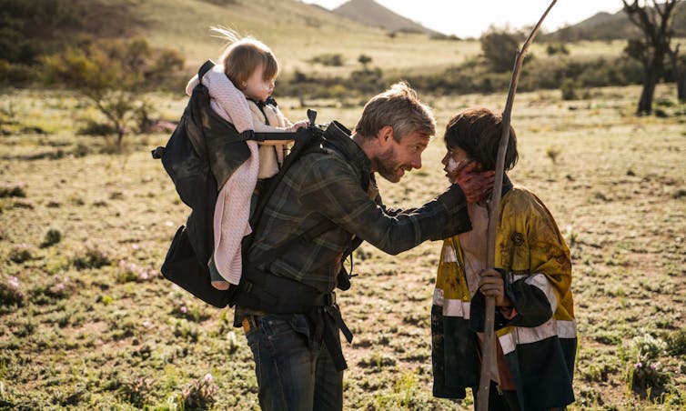 In Cargo, Martin Freeman plays Andy, a man who has to kill his wife after she turns into a zombie and travels across country with baby daughter Rosie on his back.