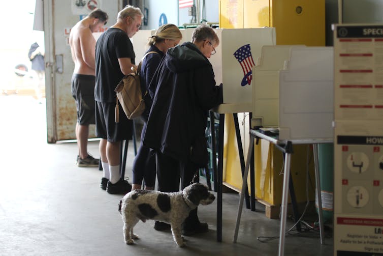 People vote in California primary