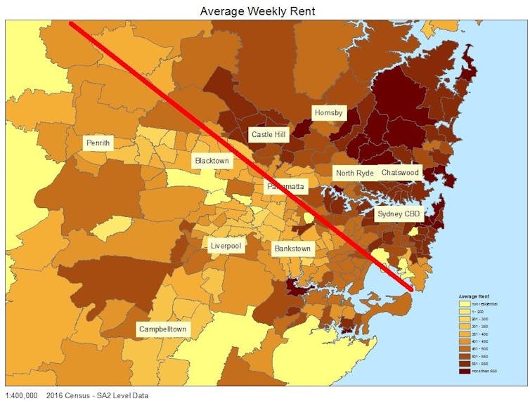 access to jobs divides Sydney along the 'latte line'