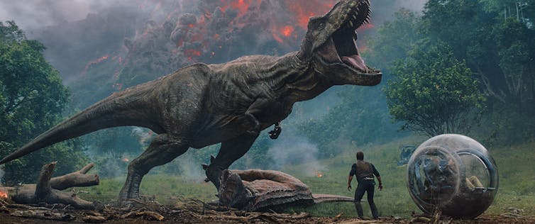 "Jurassic World: Fallen Kingdom": Who will get Owen first - the volcano or the T-Rex?