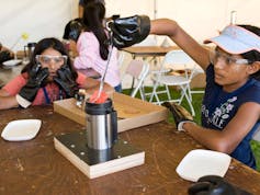 As part of NASA’s commitment to the next generation of explorers, NASA Ames collaborated with Sally Ride Science to sponsor and host the Sally Ride Science Festival at the NASA Research Park