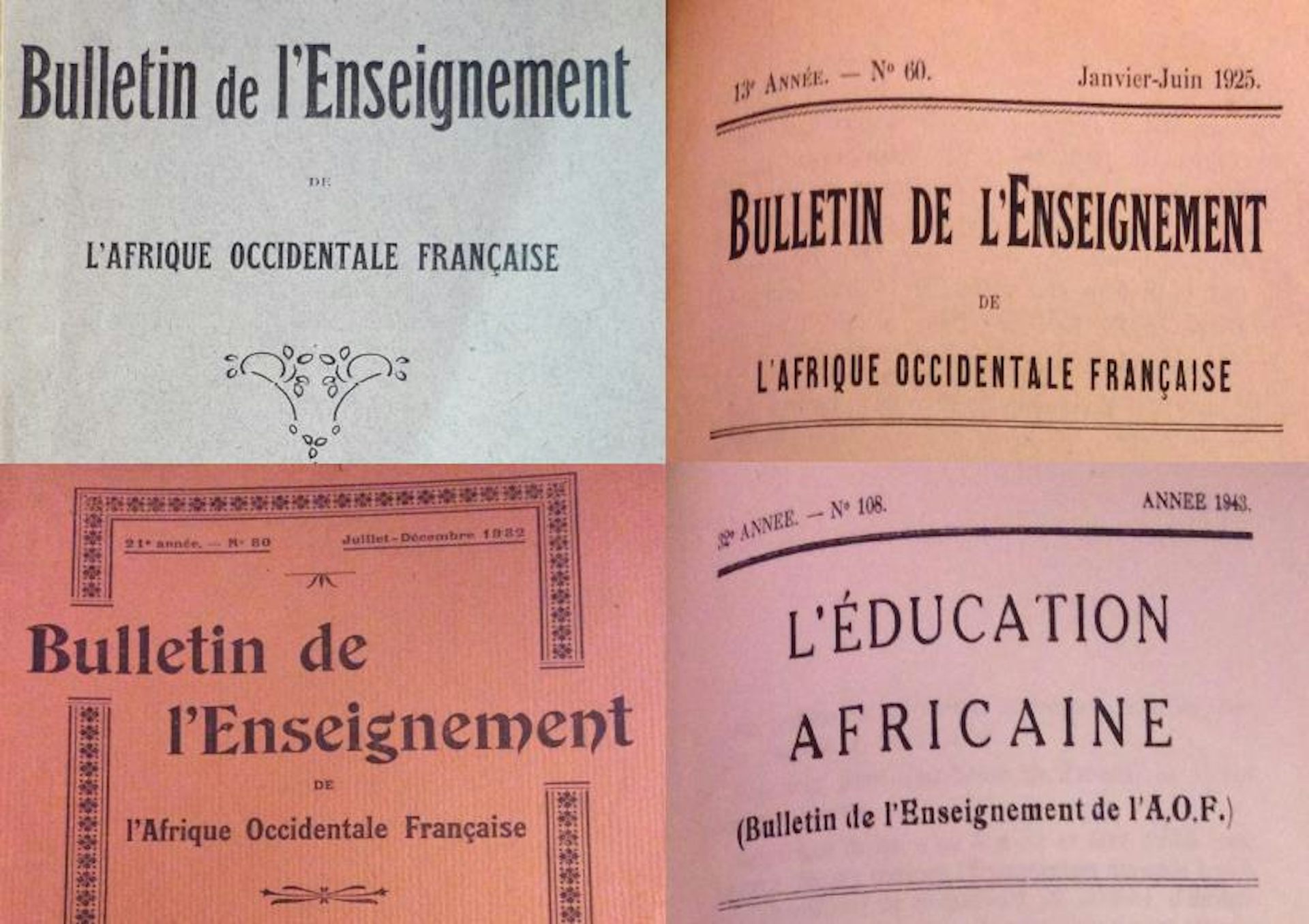 Les Instituteurs De L’Afrique De L’Ouest, Défricheurs De Savoirs