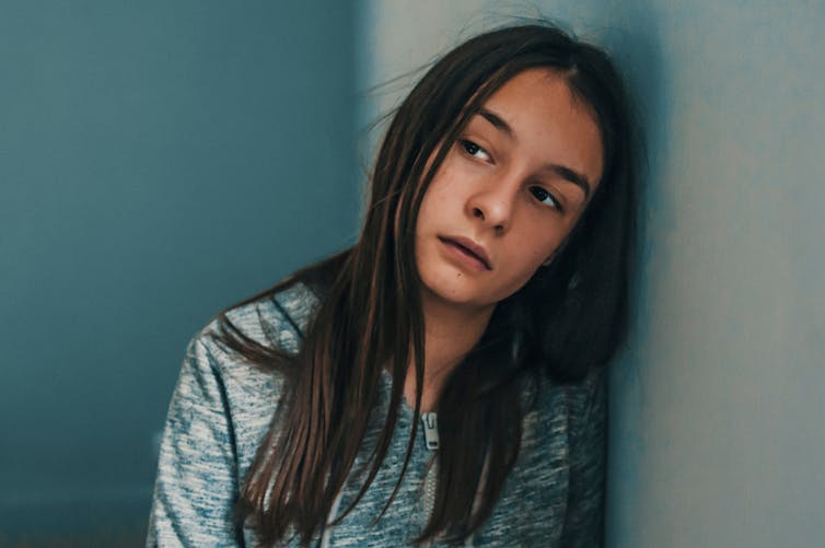 <figcaption> <span class="caption">Self-weighing has few benefits and many potential harms for teens.</span> <span class="attribution"><a class="source" href="https://www.shutterstock.com/">Dragana Gordic/Shutterstock</a></span> </figcaption>